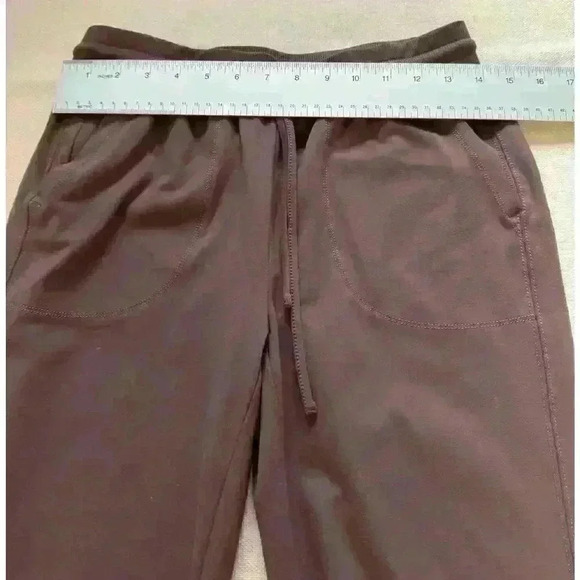 EUC Rachel Zoe Brown Rust S Polyester Joggers Side Zipper With Pockets - Picture 6 of 8